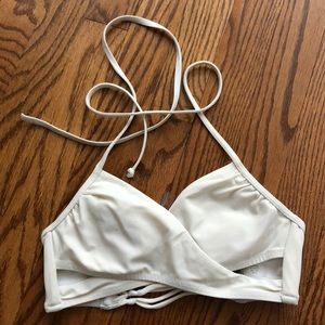 PINK VS White Halter Bikini Top